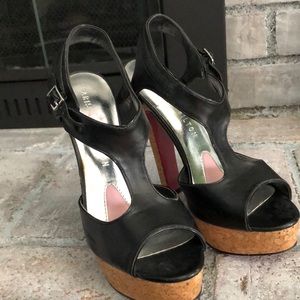 Paris Hilton high heel black shoe size 8.5